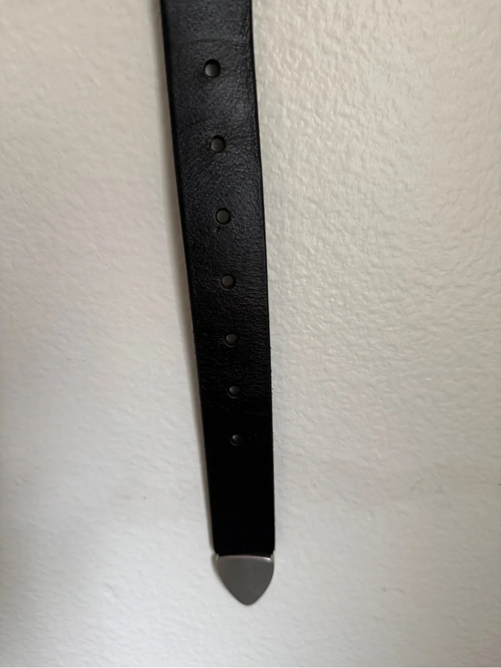 AllSaints Women's Small Black Lucie Triple Keeper Leather Belt